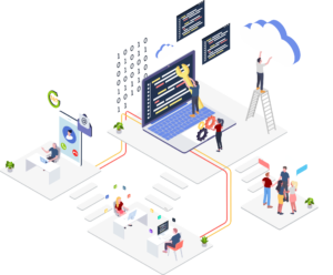 1-Cloud-Computing-Service-Companies-Isometric-Illustrattion by . 