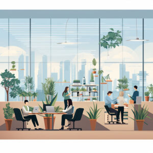 illustration_Radiant_Growth_Workplace_Concept by . 