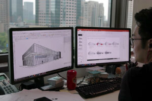 Shanghai-Office-Designer_Sketch_Up_2 by M Moser Associates. 
