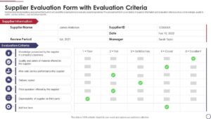 supplier_evaluation_form_with_evaluation_criteria_slide01 by . 